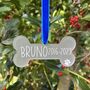 Remembrance Dog Bone Christmas Decoration, thumbnail 1 of 5