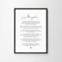 The One Personalised Poem Wedding Print, thumbnail 6 of 11