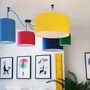 Plain Bright Coloured Drum Lampshade 40 Colours, thumbnail 6 of 10