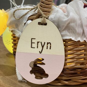 Personalised Wooden Easter Tag, 3 of 5