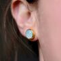 Real Birthstone Stud Earrings, thumbnail 6 of 7