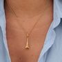18ct Gold Eiffel Tower Charm Necklace, thumbnail 3 of 6