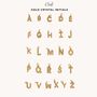 Charm Builder™ Gold Paperclip Crystal Initial Name Necklace, thumbnail 3 of 5