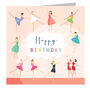 Ballet Happy Birthday Card, thumbnail 2 of 5