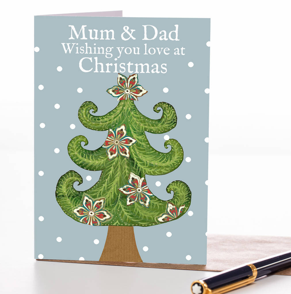 Mum And Dad Christmas Card