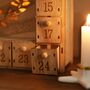 Personalised Wooden Advent Calendar Light Box, thumbnail 4 of 4