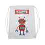 Personalised Boy's Robot Pe Kit Bag, thumbnail 7 of 12