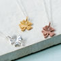 Lucky Clover Necklace In Silver Gold Or Rose Gold, thumbnail 2 of 12