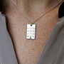 Important Dates Necklace In Sterling Silver, thumbnail 1 of 9