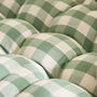 Green Gingham Bench Cushion, thumbnail 4 of 5