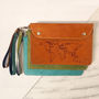 World Map Personalised Leather Family Travel Wallet, thumbnail 6 of 7