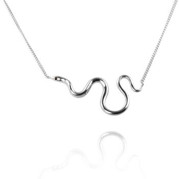 Snake Necklace With Optional Diamonds, 7 of 9