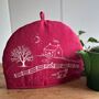 Winter Fox Linen Tea Cosy, thumbnail 6 of 8