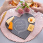 Personalised Couples Heart Slate Serving Board, thumbnail 2 of 5