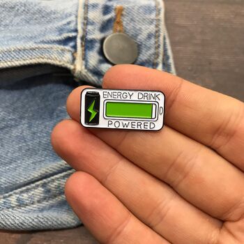 Energy Drink Powered Enamel Pin, 2 of 4