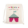 Personalised Circus Cotton Nursery Bag, thumbnail 5 of 9