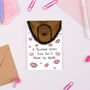 A Thousand Kisses Black Valentines Day Card, thumbnail 1 of 2