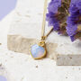 Gold Plated October Opal Necklace Card, thumbnail 2 of 7