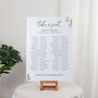 Wildflowers Wedding Banquet Table Plan Sign, thumbnail 1 of 3
