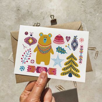 Scandinavian Christmas Cards And Envelopes Set Of Eight, 9 of 10