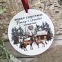 Grandparents Stag Christmas Decoration Personalised, thumbnail 1 of 3