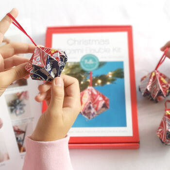 Christmas Origami Bauble Kit, 3 of 7