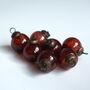 Red Glass Baubles Antique Style | Set Of Eight, thumbnail 2 of 8