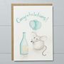 Congratulations Mouse Greeting Card, thumbnail 2 of 2