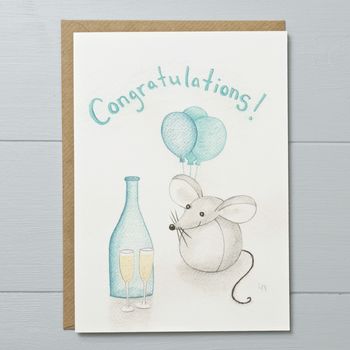 Congratulations Mouse Greeting Card, 2 of 2