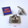 Personalised Square Birthday Lapel Pin Set, thumbnail 5 of 6