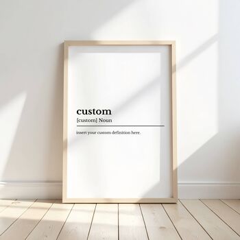 Personalised Definition Print, 4 of 5