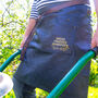 Personalised Waxed Gardening Denim Apron, thumbnail 1 of 6