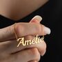 Sterling Silver French Name Necklace, thumbnail 8 of 10