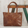 Personalised Haath Large Leather Handbag, thumbnail 4 of 9