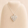 Personalised Sterling Silver Daisy Heart Locket, thumbnail 4 of 9