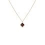 Rose Gold Pendant Birthstone Necklace January Garnet, thumbnail 4 of 6