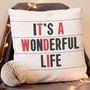 Personalised Cinema Marquee Cotton / Faux Suede Cushion, thumbnail 9 of 11
