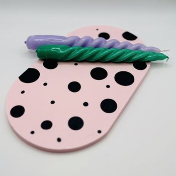 Pink Dots Oval Tray, 4 of 7