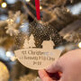 1st Christmas New Home Snowy Scene Tree Decoration, thumbnail 2 of 5