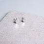 Sterling Silver Penguin Stud Earrings, thumbnail 4 of 6