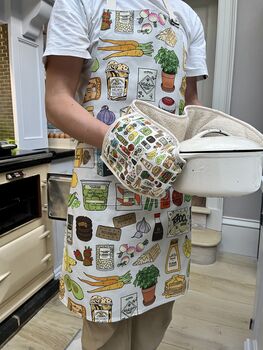Quite Nice Illustrated Food Oven Gloves, 4 of 4