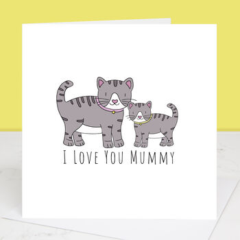 Mummy Cat And Kitten Personalised Card, 4 of 4