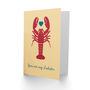 You Are My Lobster Partner Valentine's Card, thumbnail 2 of 4