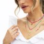 Artemis Pink Gemstone Necklace, thumbnail 1 of 4
