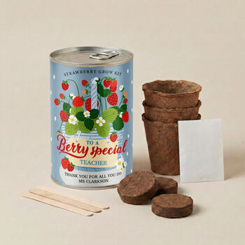 Berry Special Teacher Gift Strawberry Grow Kit, 3 of 3