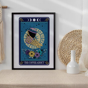 Tarot Coffee Lover Typographical Print, 3 of 5