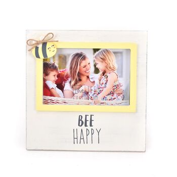 Bee Happy Wooden Photo Frame, 2 of 3