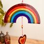 Rainbow And Heart Stained Glass Effect Sun Catcher, thumbnail 1 of 10
