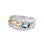 Blue Topaz And Opal Gemstone Ring, thumbnail 6 of 7