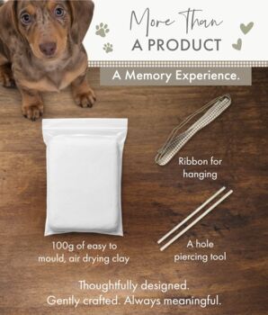 Air Drying Pet Paw Print Impression Moulding Kit, 7 of 12